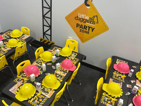 Little Diggers Birthday Set Up