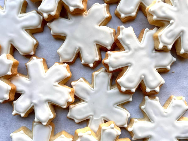 Fox in the snow cookies