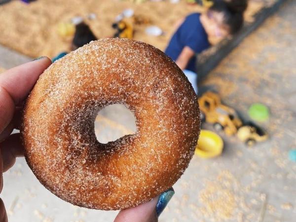 Sugar coated donut