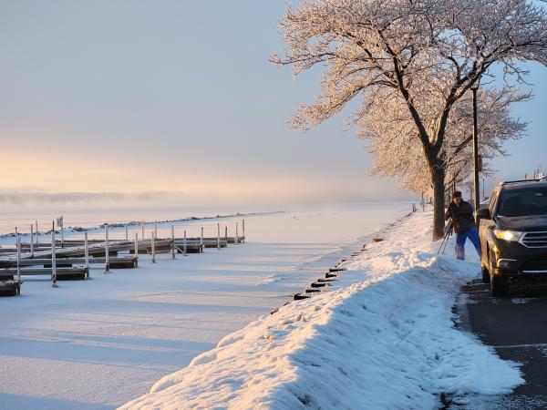 Winter Image of the Canandaigua City Pier