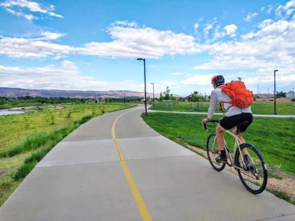 Biking the Colorado Riverfront Trail