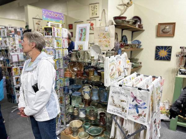 Person walking in Willow Creek Herbs & Tea