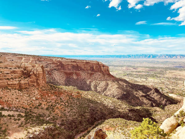 View of Colorado National Monument from Cold Shivers Point