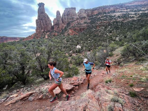 Picture of People Running Around Colorado National Monument in a Race
