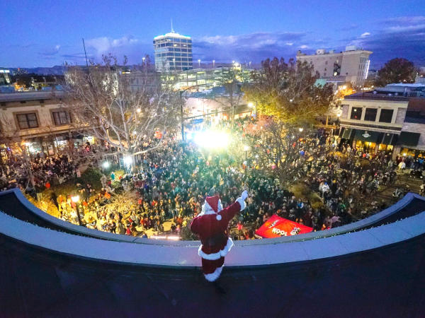 Santa at the Tree Lighting Event in Downtown Grand Junction