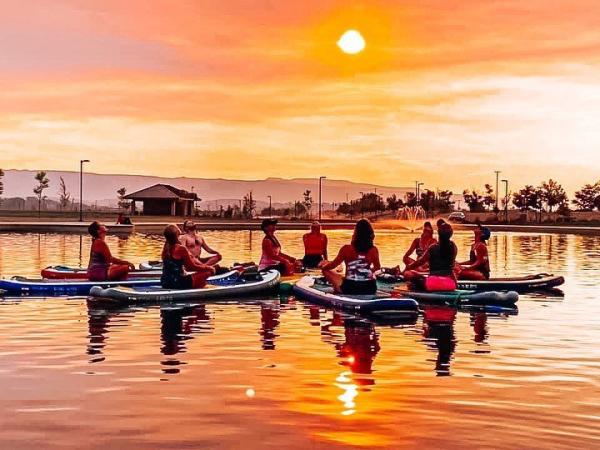 Grand Junction Adventures SUP Yoga on Butterfly Lake