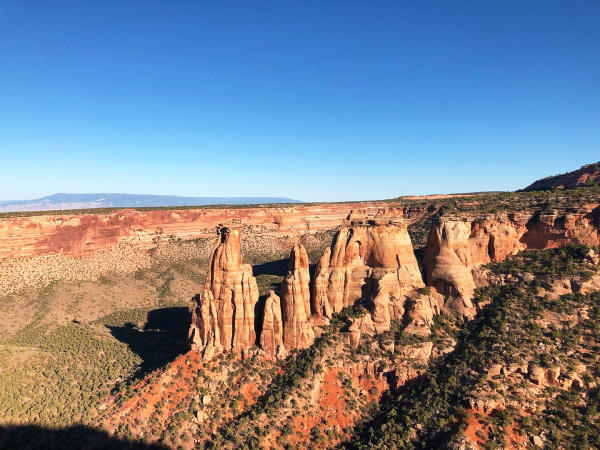 View of Rock Formations on Colorado National Monument