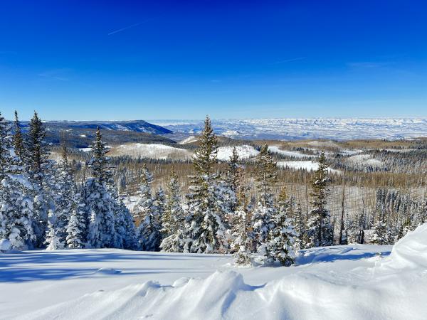 View of the Grand Mesa in the Winter