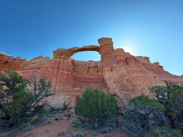 View of Arch in Rattlesnake Arches Canyon