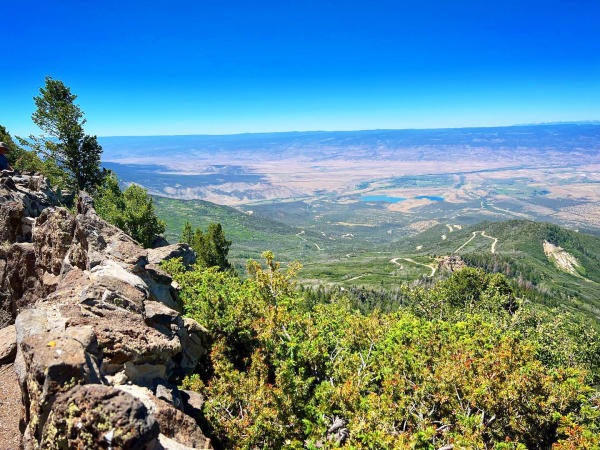 View from Lands End Observatory of the Grand Mesa