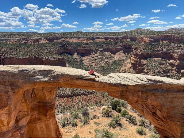 Picture of Person Sitting on Top of Rattlesnake Arches