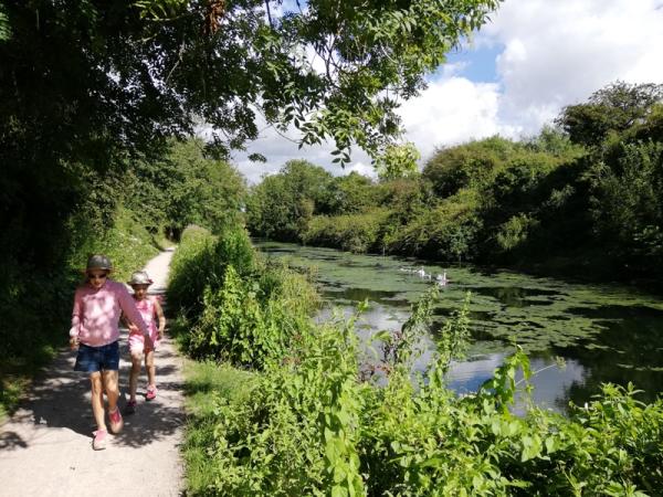 Walking along the towpath at Chichester Canal