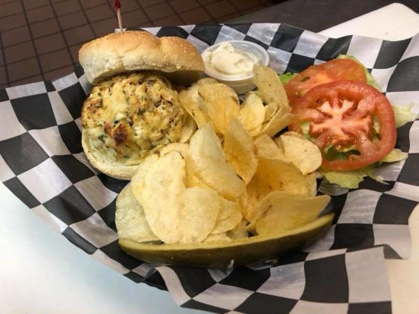 Crab Cake at the Ballpark Restaurant