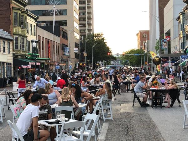 Saturday Dining in the Street