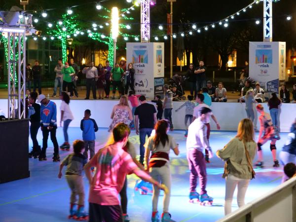 The Roller Rink at Night