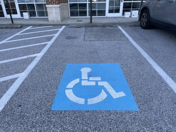 Handicap Parking Symbol in Howard County