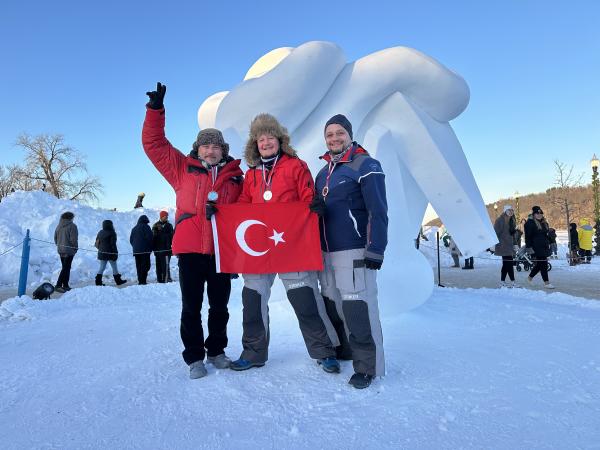 Photo of Winterfest 2026 sculpting team from Turkey.