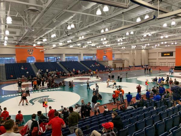 Wrestling meet at RIT Gordon Field House