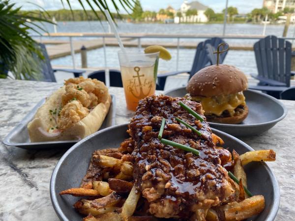 Dine with a waterfront view