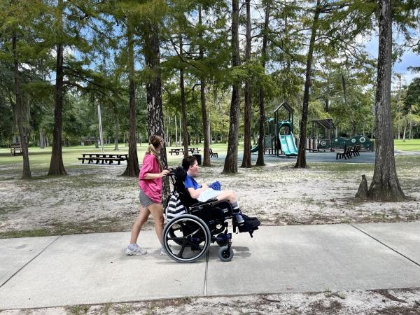 PJ Paulsell exploring Bogue Falaya Park in Covington