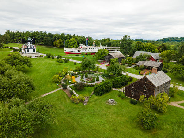 Shelburne Museum with sprawling grounds of Vermont history to explore.