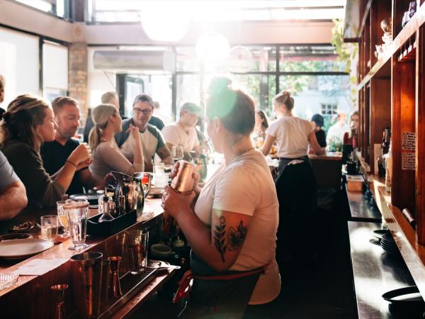 bar filled with people and good vibes