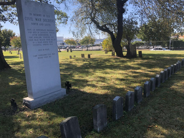 Greenbush Cemetery Civil War Monument and Headstones
