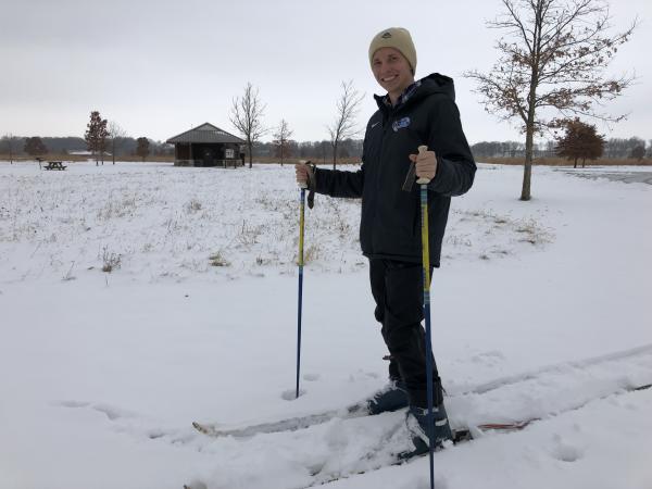 Cross County Skiing at Prophetstown State Park