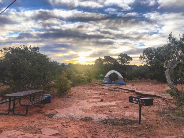 Camping in the Colorado National Monument