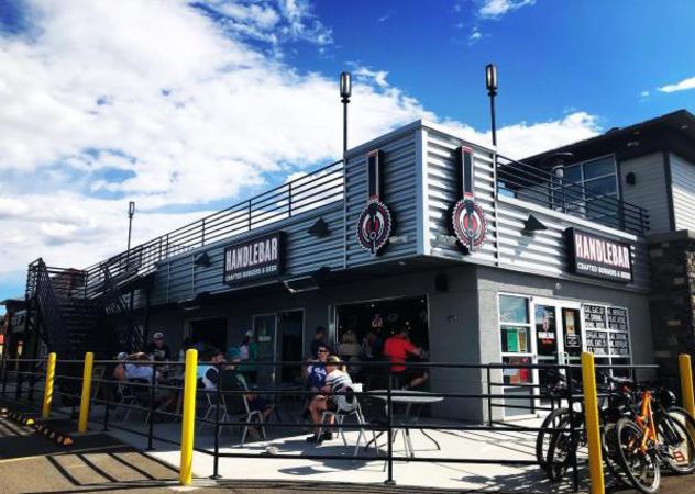 View of Handlebar Tap House's Patio