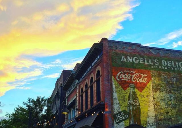 Sunset over CooperSmith's Ghost Sign