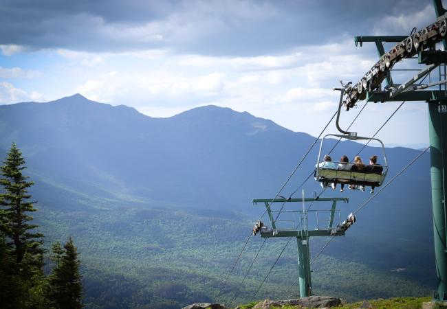 Wildcat Mountain Chairlift (looking west towards Presidential Range)