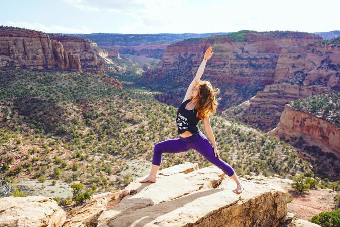 Yoga in Colorado National Monument