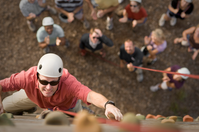 Rock Climbing at Hyatt