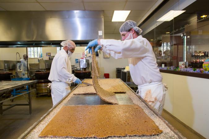 Confectioners at Enstrom Candies