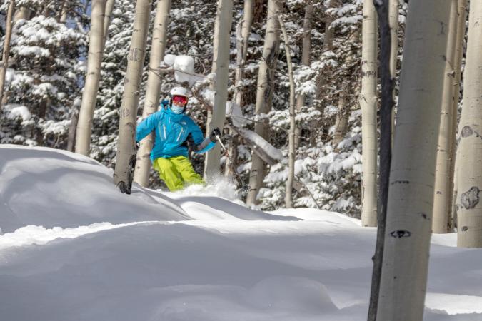 Skier at Powderhorn Mountain Resort