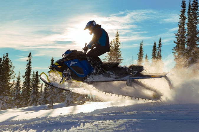 Snowmobiling at Powderhorn Mountain Resort