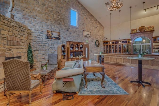 Inside of Two Rivers Winery & Chateau