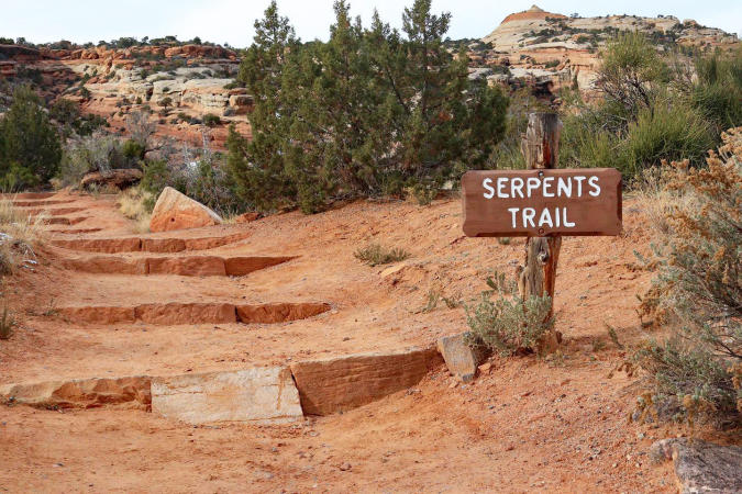 Image of Serpents Trail Sign