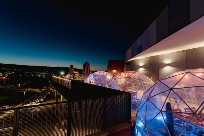 View of Igloos on Devil's Kitchen Patio