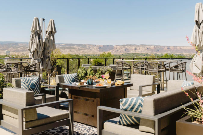 View of Devil's Kitchen Patio Table