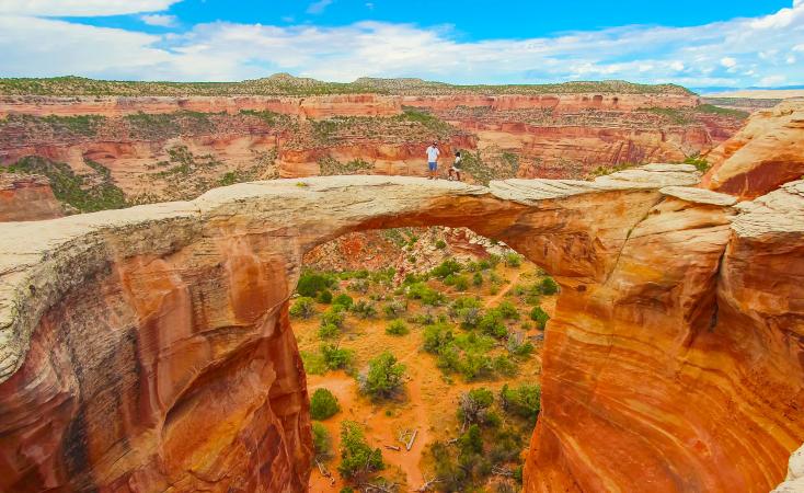 People on Rattlesnake Canyon Arches