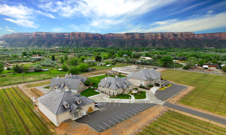 Overhead of Two Rivers Winery