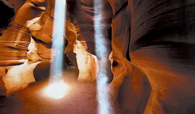 Double Beam Beauty Antelope Canyon by Todd Bennett