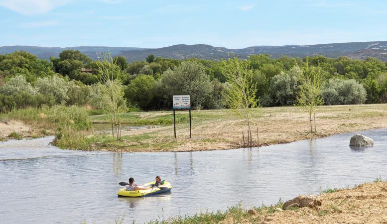 People Floating in Las Colonias Lazy River