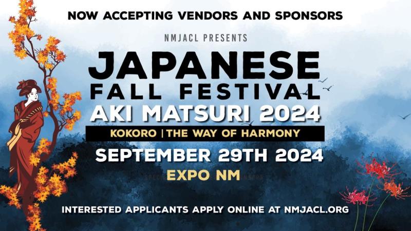 A graphic promoting the 2024 Aki Matsuri event