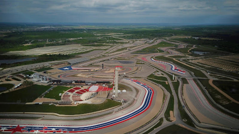 Overhead View Of Circuit of Americas Near Bastrop, TX