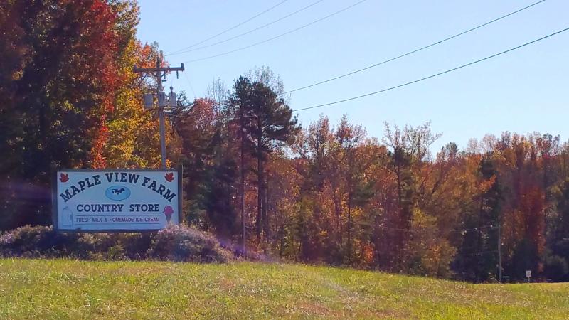 Maple View Farm Ice Cream Store - Fall season