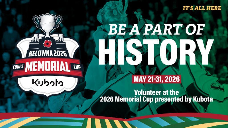 Memorial Cup 2026 Volunteer Graphic