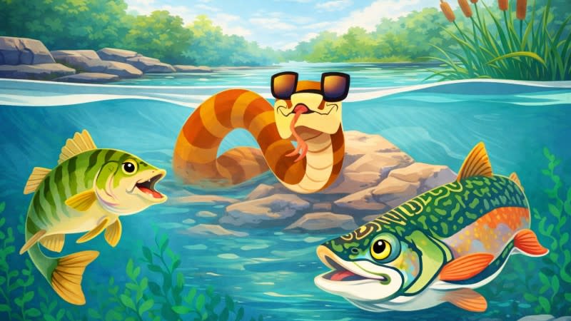Fish and Watersnake creative